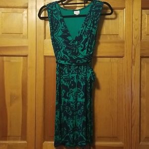 Merona Dress Blue and Green size Small
